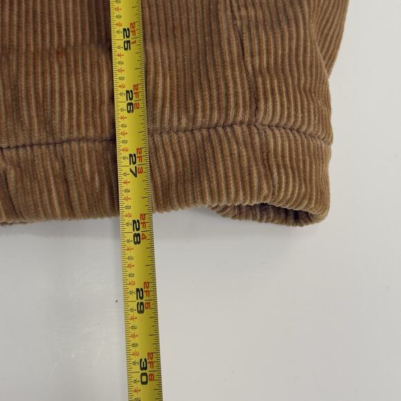 Vtg Gap Mens Brown Corduroy Sherpa Lined Quilted Trucker Jacket Small runs large - Picture 10 of 11